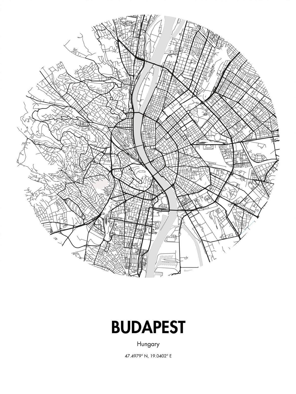χάρτης της βουδαπέστης τέχνη του δρόμου