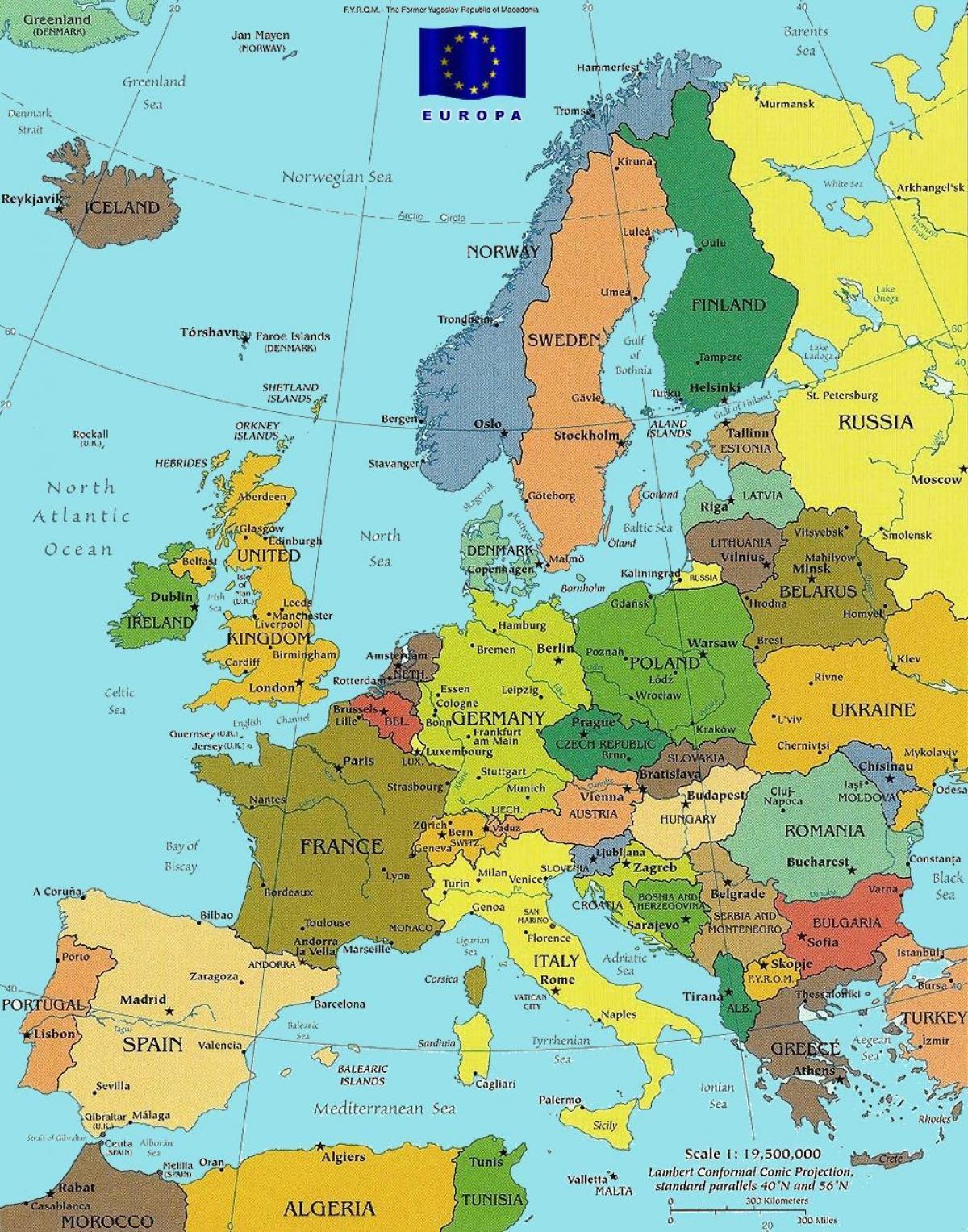 χάρτης της βουδαπέστης στην ευρώπη