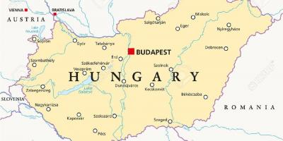Βουδαπέστη τοποθεσία παγκόσμιο χάρτη