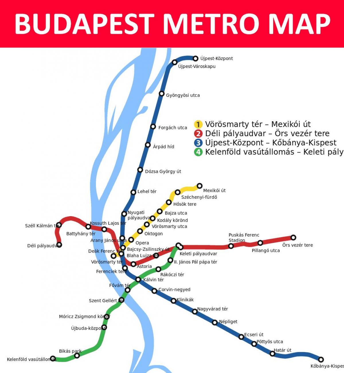 χάρτης της βουδαπέστης keleti