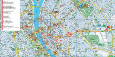 Budapest city τουριστικό χάρτη