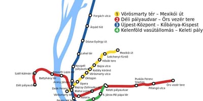 Χάρτης της βουδαπέστης keleti